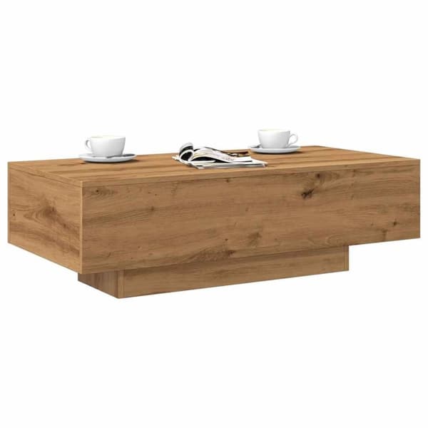 vidaXL Soffbord artisan ek 100x49,5x31 cm konstruerat trä