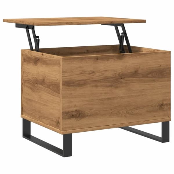 vidaXL Soffbord artisan ek 60x44,5x45 cm konstruerat trä