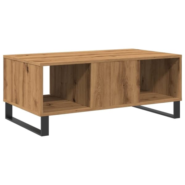 vidaXL sofabord 90x50x36,5 cm konstrueret træ kunsteg