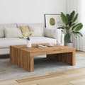 Miniatyrbilde 4 av 10: vidaXL Salongbord artisan eik 100x100x35 cm konstruert tre