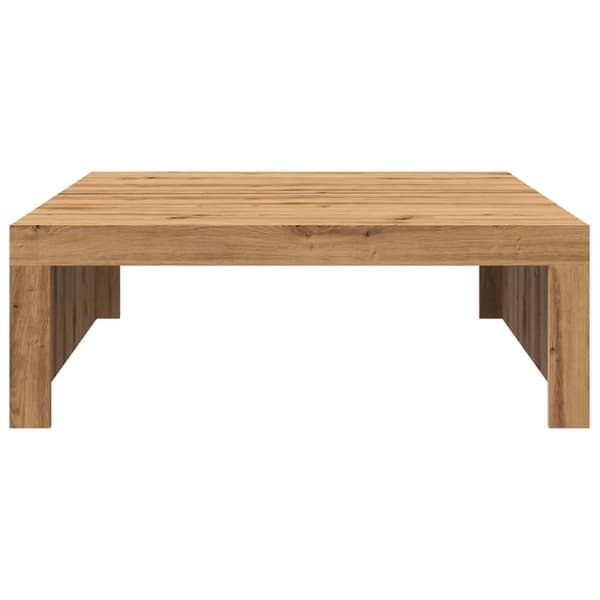 vidaXL Salongbord artisan eik 100x100x35 cm konstruert tre