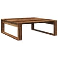 Miniatyrbilde 3 av 10: vidaXL Salongbord gammelt tre 100x100x35 cm konstruert tre