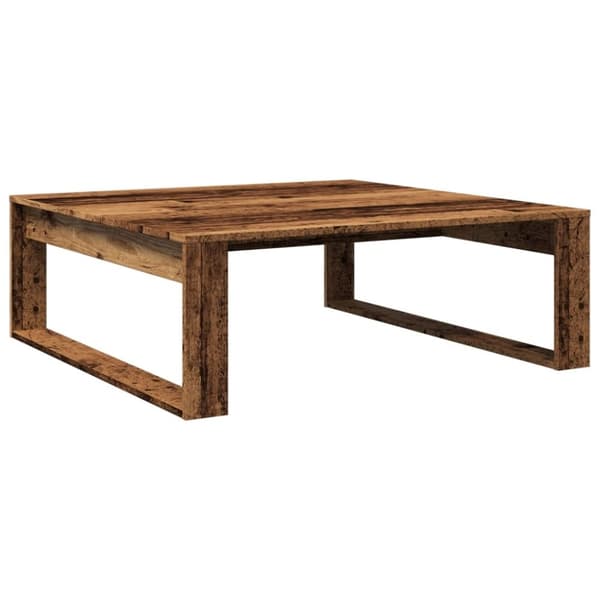 vidaXL Salongbord gammelt tre 100x100x35 cm konstruert tre