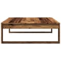 Miniatyrbilde 6 av 10: vidaXL Salongbord gammelt tre 100x100x35 cm konstruert tre
