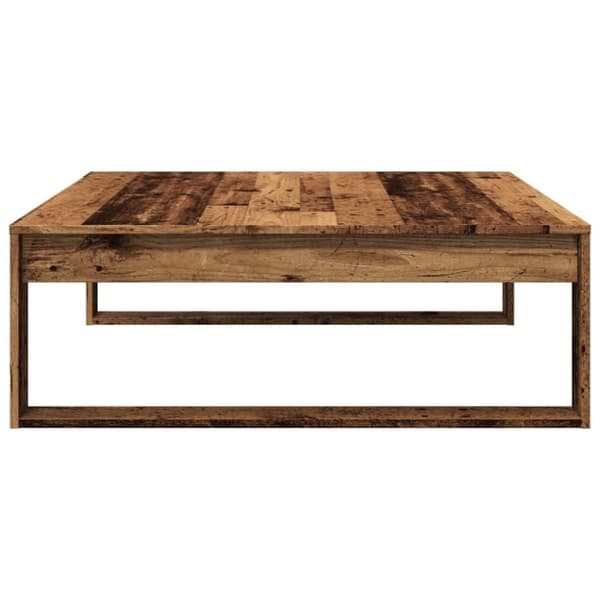 vidaXL Salongbord gammelt tre 100x100x35 cm konstruert tre