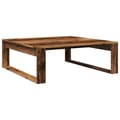 Miniatyrbilde 7 av 10: vidaXL Salongbord gammelt tre 100x100x35 cm konstruert tre