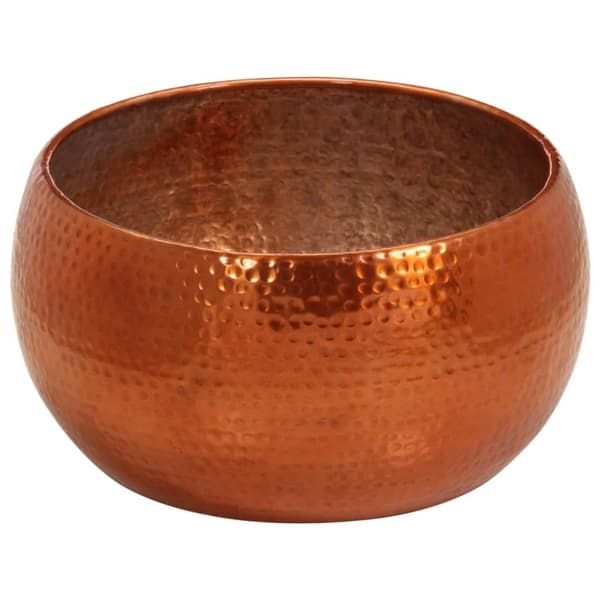 vidaXL sofabord Ø55x28 cm aluminium messingfarvet