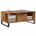 Miniatyrbilde 4 av 11: vidaXL Salongbord gammelt tre 90x50x36,5 cm konstruert tre