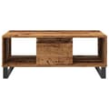 Miniatyrbilde 5 av 11: vidaXL Salongbord gammelt tre 90x50x36,5 cm konstruert tre