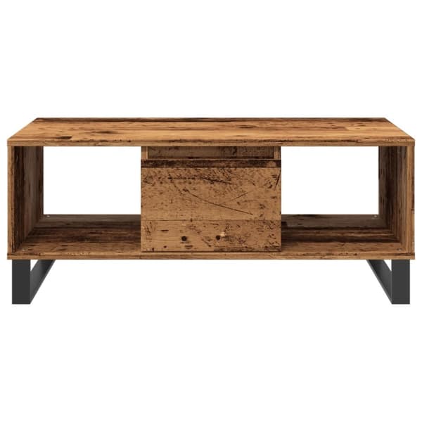 vidaXL Salongbord gammelt tre 90x50x36,5 cm konstruert tre