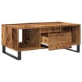 Miniatyrbilde 6 av 11: vidaXL Salongbord gammelt tre 90x50x36,5 cm konstruert tre