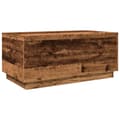 Miniatyrbillede 4 af 11: vidaXL sofabord med LED-lys 90x50x40 cm gammelt trælook