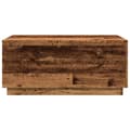 Miniatyrbillede 8 af 11: vidaXL sofabord med LED-lys 90x50x40 cm gammelt trælook