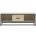 Pikkukuva 6 / 11: vidaXL Sohvapöytä Sonoma-tammi 100x57x35 cm tekninen puu ja metalli