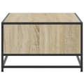 Pikkukuva 7 / 11: vidaXL Sohvapöytä Sonoma-tammi 100x57x35 cm tekninen puu ja metalli