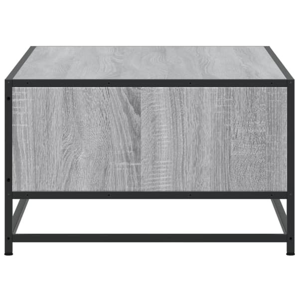 vidaXL sofabord 100x57x35 cm konstrueret træ og metal grå sonoma-eg
