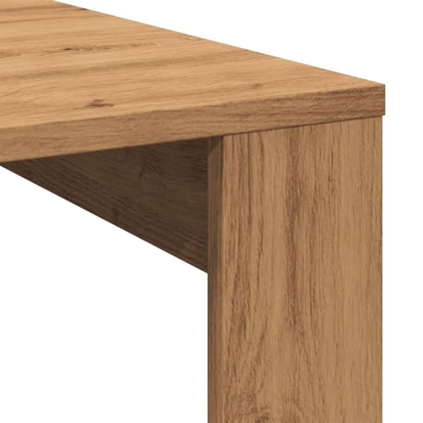 vidaXL sofabord 100x100x35 cm konstrueret træ kunsteg