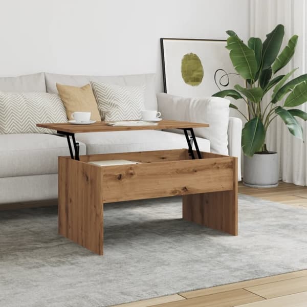 vidaXL Soffbord artisan ek 80x50,5x41,5 cm konstruerat trä