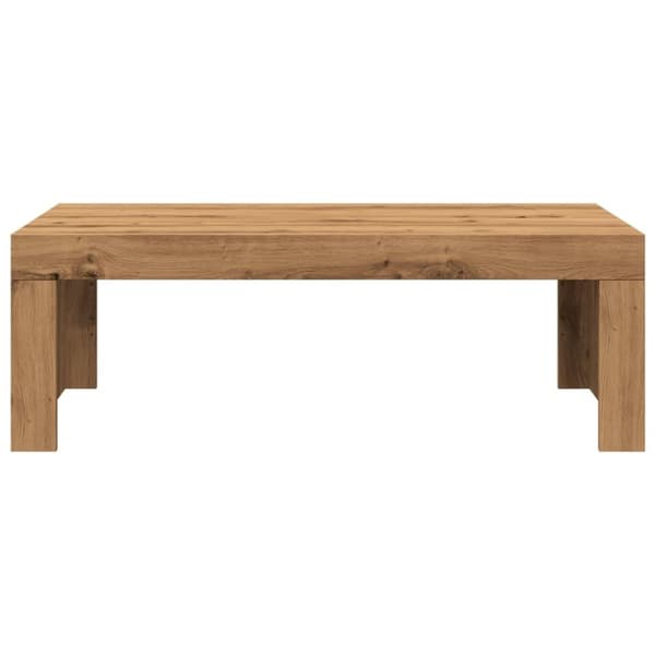 vidaXL Soffbord artisan ek 102x50x35 cm konstruerat trä