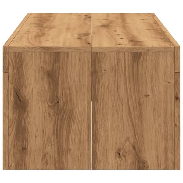 vidaXL Soffbord artisan ek 102x50x35 cm konstruerat trä