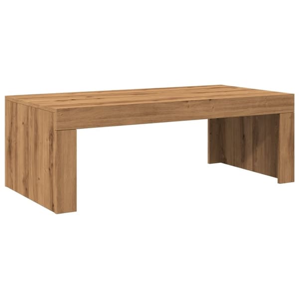 vidaXL Soffbord artisan ek 102x50x35 cm konstruerat trä