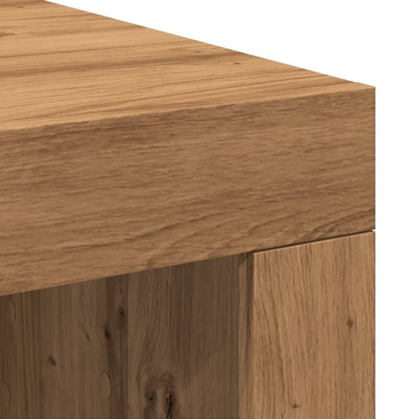 vidaXL Soffbord artisan ek 102x50x35 cm konstruerat trä
