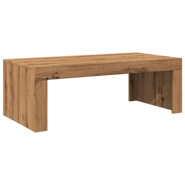 vidaXL Soffbord artisan ek 102x50x35 cm konstruerat trä