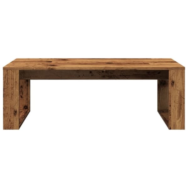 vidaXL sofabord 102x50x35 cm konstrueret træ antikt træ