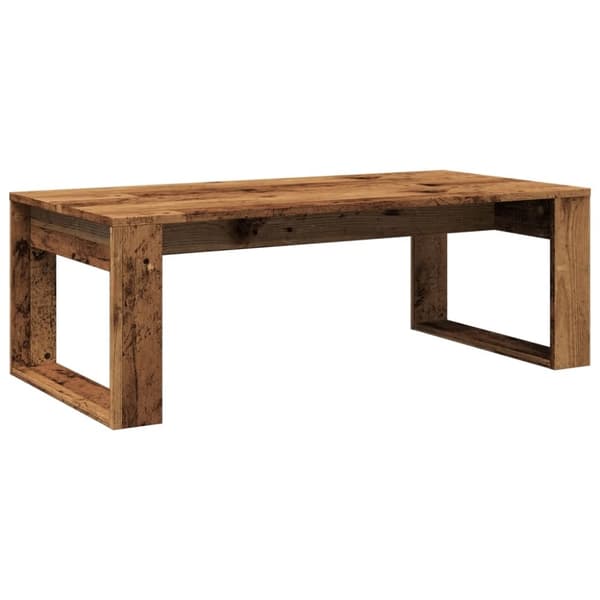 vidaXL sofabord 102x50x35 cm konstrueret træ antikt træ