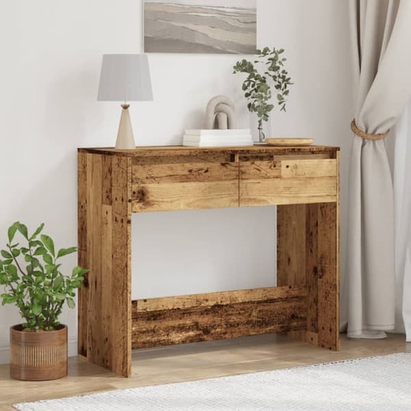 vidaXL Konsolipöytä vanha puu 89x41x76,5 cm tekninen puu