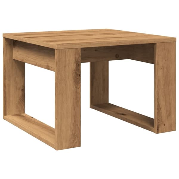 vidaXL sidebord 50x50x35 cm konstrueret træ kunsteg