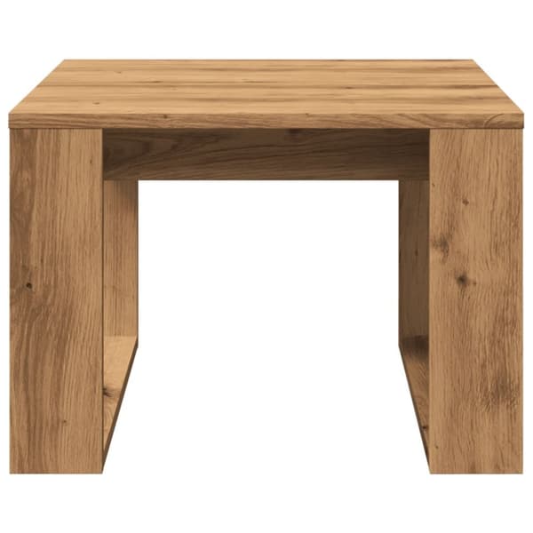 vidaXL sidebord 50x50x35 cm konstrueret træ kunsteg