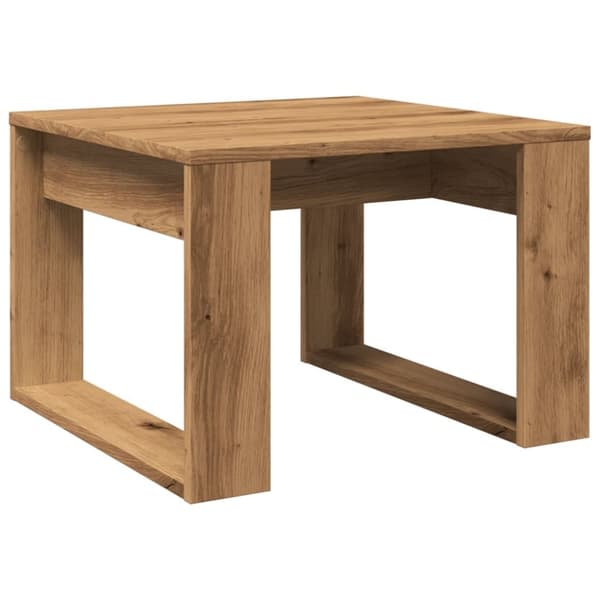 vidaXL sidebord 50x50x35 cm konstrueret træ kunsteg