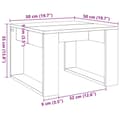 Miniatyrbillede 10 af 10: vidaXL sidebord 50x50x35 cm konstrueret træ kunsteg