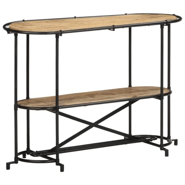 vidaXL konsolbord 110x42x76 cm massivt ru mangotræ