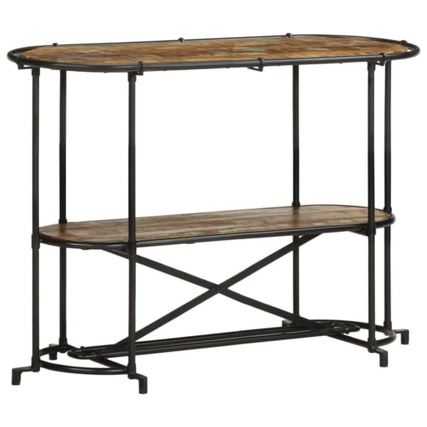 vidaXL konsolbord 110x42x76 cm massivt genbrugstræ