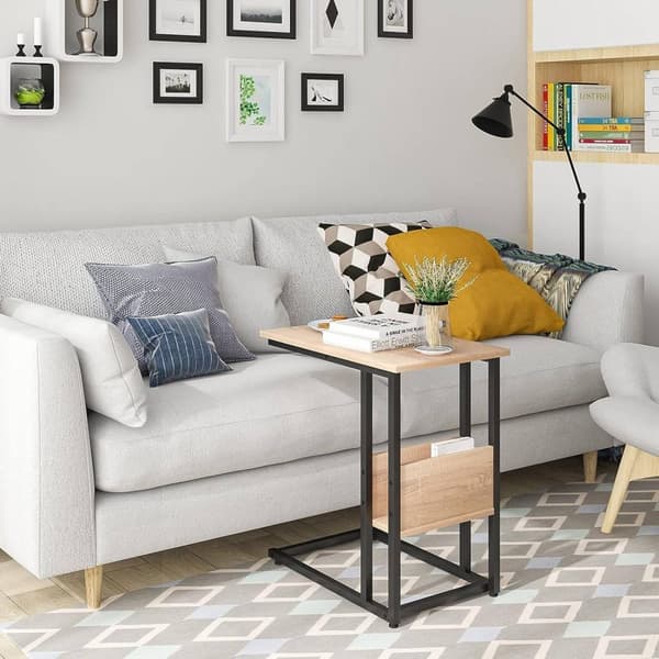 Rootz sofabord - sidebord - lys eg - robust konstruktion - let at samle - alsidigt - kompakt design - 55 cm x 36 cm x 59,5 cm