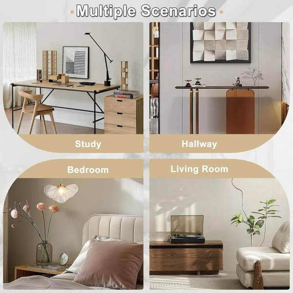 Rootz endebord med ladestation - Sengebord - 2 USB-porte - E1 Engineered Wood - 25 x 60 x 30 cm - Natbord - Hvidt kabinet