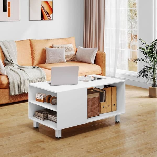 Rootz Modern Sofabord - Sofabord - Rektangulært endebord - Multifunktionelt - 90cm x 45cm x 50cm