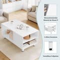 Miniatyrbillede 5 af 9: Rootz Modern Sofabord - Sofabord - Rektangulært endebord - Multifunktionelt - 90cm x 45cm x 50cm
