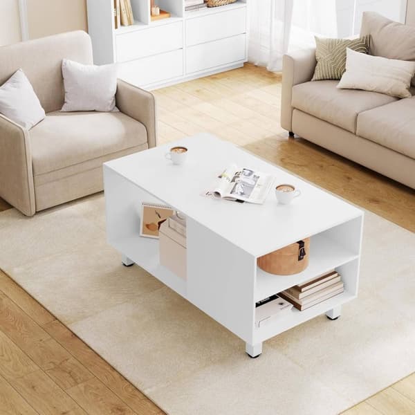 Rootz Modern Sofabord - Sofabord - Rektangulært endebord - Multifunktionelt - 90cm x 45cm x 50cm