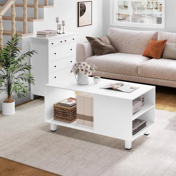 Rootz Modern Sofabord - Sofabord - Rektangulært endebord - Multifunktionelt - 90cm x 45cm x 50cm