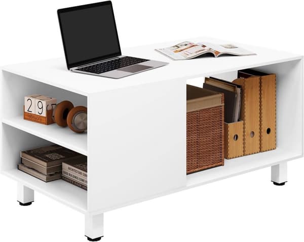 Rootz Modern Sofabord - Sofabord - Rektangulært endebord - Multifunktionelt - 90cm x 45cm x 50cm