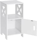 Miniatyrbillede 9 af 9: Rootz Lille sengebord - Natbord - Sidebord - Hvid skandinavisk design - Rummelig opbevaring - 30cm x 60cm x 30cm