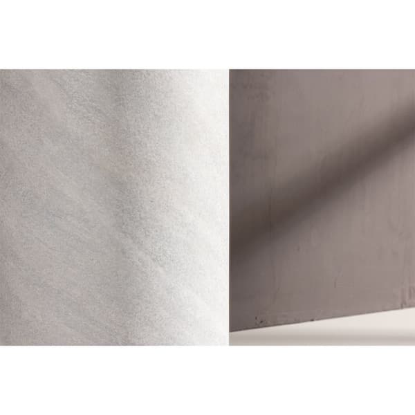 York hörnbord Ø30 cm piedestal grå.