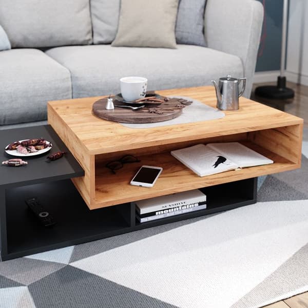 Vicco Bari Soffbord, antracit, 105 x 32 cm