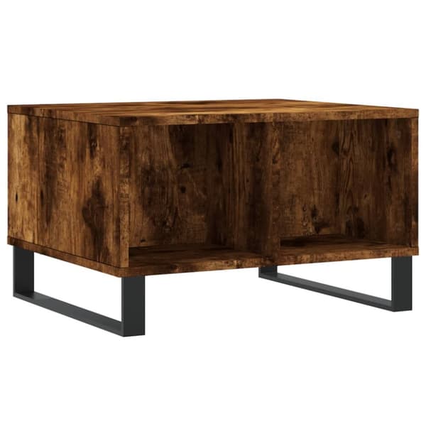 Soffbord rökfärgad ek 60x50x36,5 cm konstruerat trä