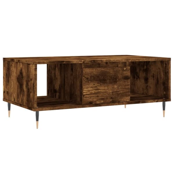 Soffbord rökfärgad ek 90x50x36,5 cm konstruerat trä