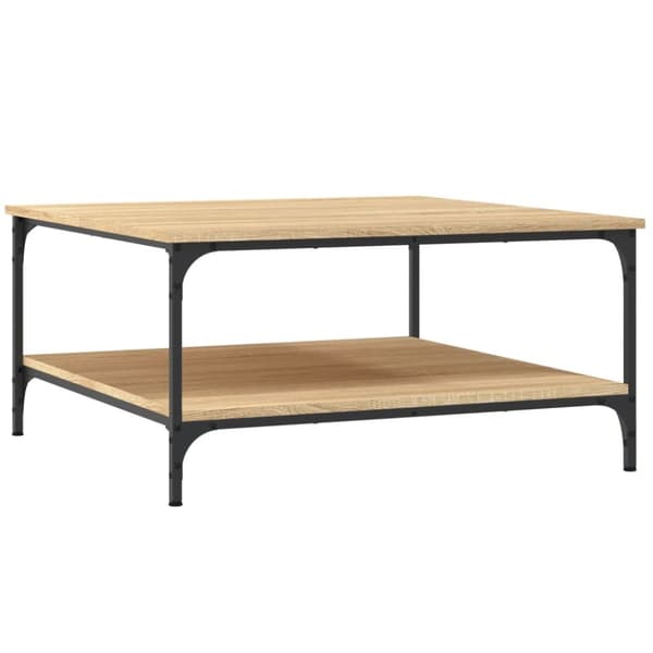 Soffbord sonoma-ek 80x80x40 cm konstruerat trä