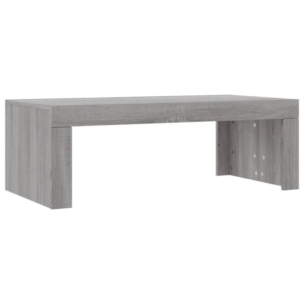 Soffbord grå sonoma 102x50x36 cm konstruerat trä